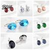 Unique Design Earrings 46024 Pairs Teardrop Lightweight Sparkling Cubic Drop