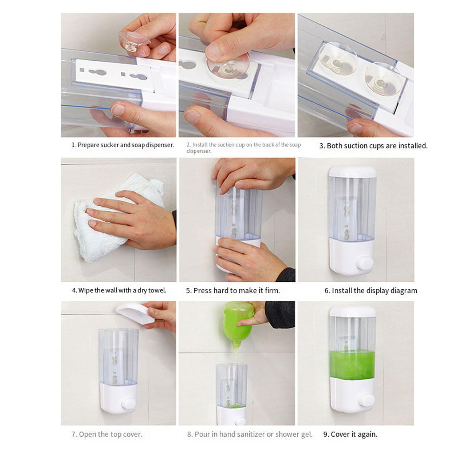 

1 шт. Дозатор мыла 500 мл 83 * 80 * 220 см АБС-пластик белый