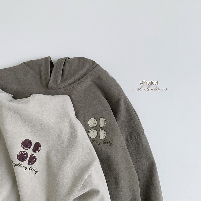 Trendy Kids' Hooded Sweatshirts: 2025 Spring Korean-Style Long-Sleeve T-Shirts for Boys & Girls