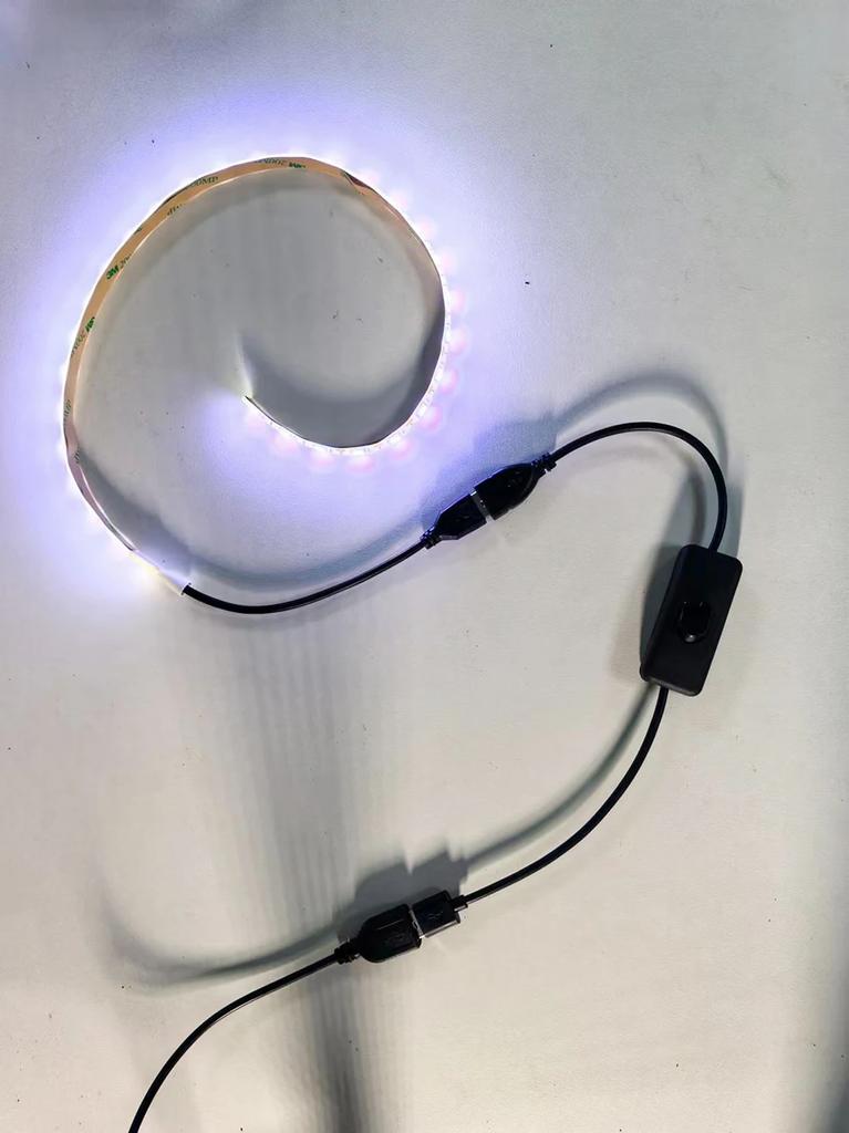 30CM USB Switching Power Extension Cable with Switch Button, Long Life Lamp Charger Adapter
