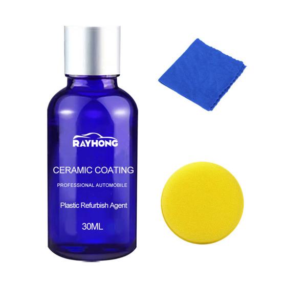 

Автомобильный пластиковый реставратор Керамическое покрытие Экологичное эффективное УФ-защитное средство для внутренних пластиковых деталей автомобиля Кристаллическое покрытие Ремонтные аксессуары 30ML