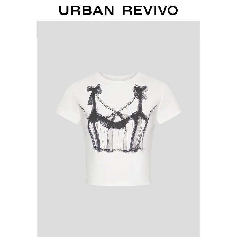 UR 2025 Women s Casual Fashion Print Slim-Fit Short T-Shirt L