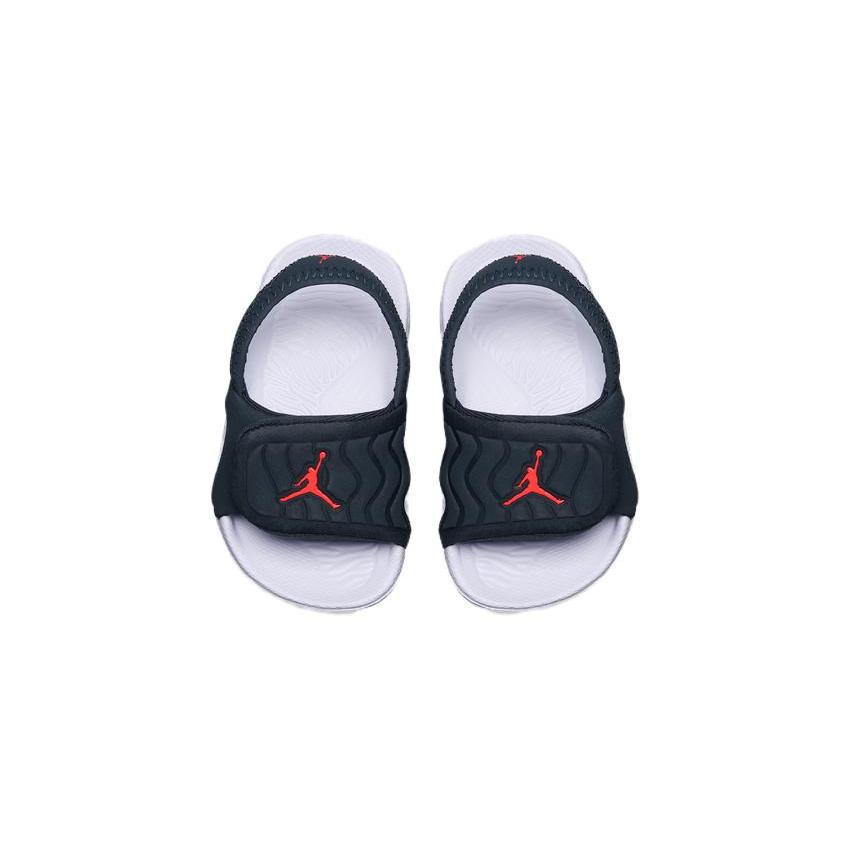 New Jordan Hydro 4 Durable Breathable Low-Top Toddler Shoes Black Red Infant And Toddler 705174-023