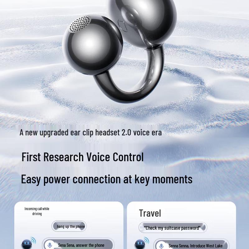 SANAG S7S Ultra AI Translator Wireless Ear-Clip Headphones