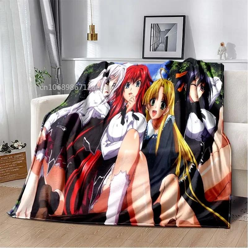 Cartoon Sexy Girl High School DxD Anime 3D Blanket Cover Flannel Blankets for Beds Sofas Warm Bed Sheet Soft Blanket