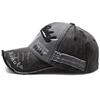 Unisex Retro Distressed Bull Head Baseball Cap with Sun Protection - Spring/Autumn