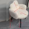 Realife Makeup Chair Creamy Fengyun Duo Makeup Stool Soft and Snug Backrest Bedroom Living Room Versatile and Space Saving