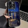 Phone Case for iPhone 17 Air 16E 15 16 Pro Max Van Gogh Oil Painting Aesthetics Cover 14 Plus 13 12 Mini Soft Shell Silicone Fun