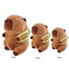 Simulation Capybara Plush Doll Capybara Animal With Turtle Backpack  Christmas Toy
