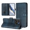 Wallet Case for Moto G67 5G - Leather/PU, Blue, With Lanyard