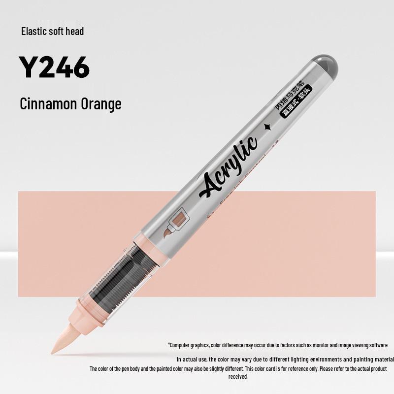 Jinzhi Liquid Acrylic Marker Pen - Soft Tip, Opaque, Large Capacity, Stackable Colors