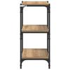 Artisan Oak Bookshelf 40 x 33 x 70.5 cm Engineered Wood