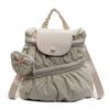 Schoolbag Korean Version of College Style Backpack Bag Women's 1011 New Trendy Fashion Pleated Nylon Casual Backpack