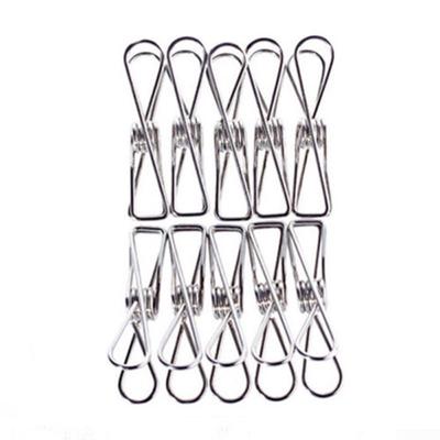 20 mollette per bucato in acciaio inossidabile, clip per bucato, accessori
