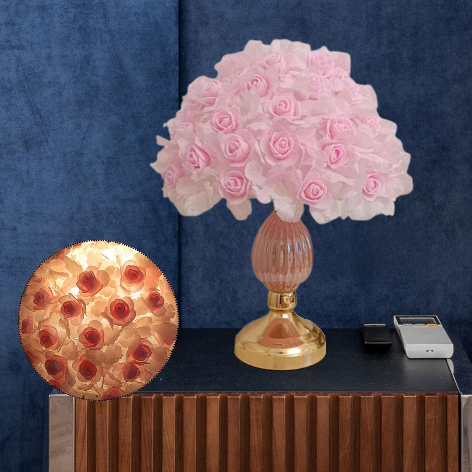 

Bedside Lamp Ambient Decoration Desk for Dresser Dorm Bedroom Blue Pink Pink