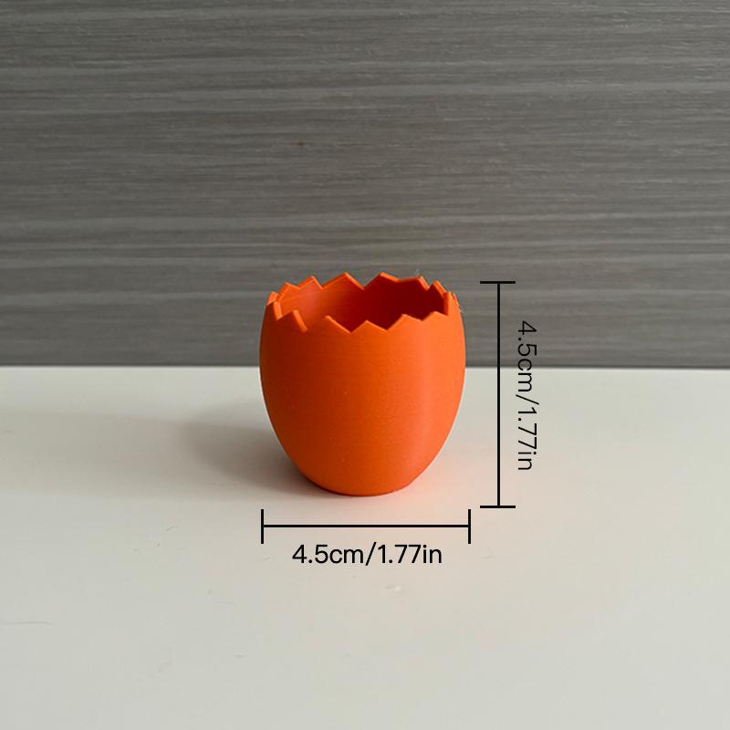 4 Pezzi Mini Fioriera a Forma di Uovo Fioriera per Piante Succulente Ornamento da Tavolo Fioriera in Plastica Decorazione per la Casa Decorazione di Pasqua