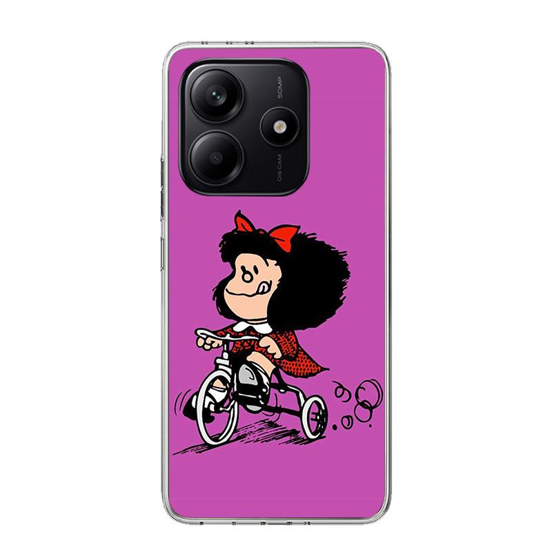 Cartoon Cute Mafalda Case Phone Cover for Xiaomi Redmi Note 14 13 12S 12 11S 11 11T 11E 10S 10 Pro Plus 9 9S 5G + Trend Fundas