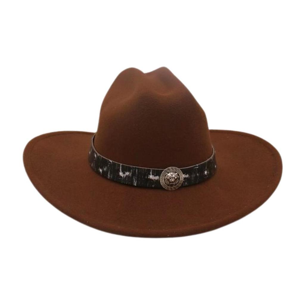 Outdoor Travel Fashion Sweet And Spicy Decorative Top Hat Wear Street Shot Retro Jazz Hat Popular Western Cowboy Hat