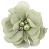 Eye-catching Chiffon Flowers Clips Daily Lightweight Easy Wear Rhinestone Fake Pearl Kids Hairpins