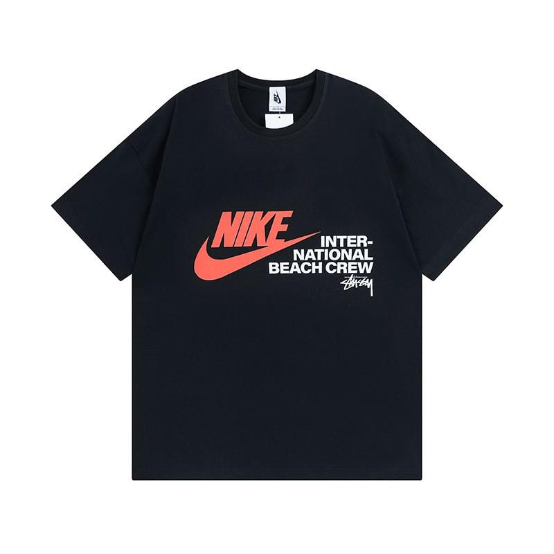 Pánské tričko s krátkým rukávem Volný střih Kulatý výstřih Potisk písmen Neformální Street Style Top pro páry