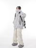 Unisex Trendy High-Collar Hooded Jacket with Velvet Lining for Social Anxiety