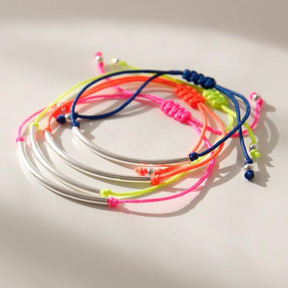 J.Lauren B0879 Vacation Silver Pipe Thread Anklet Bracelet