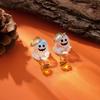 Resin Ghost Ear Studs Cartoon Pumpkin Dangle Earrings Cute Halloween Earrings  Ladies