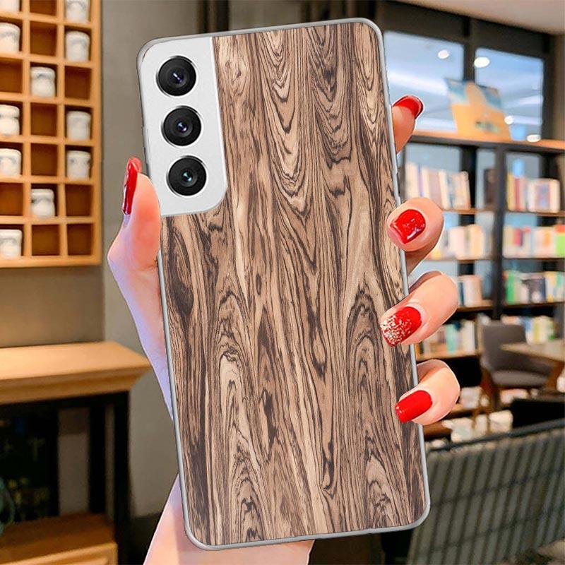 Wood Wooden Pattern Cover Phone Case For Samsung Galaxy S26 S25 Edge S24 Ultra S23 S22 Plus S21 S20 FE Soft Fundas Shell Galaxy