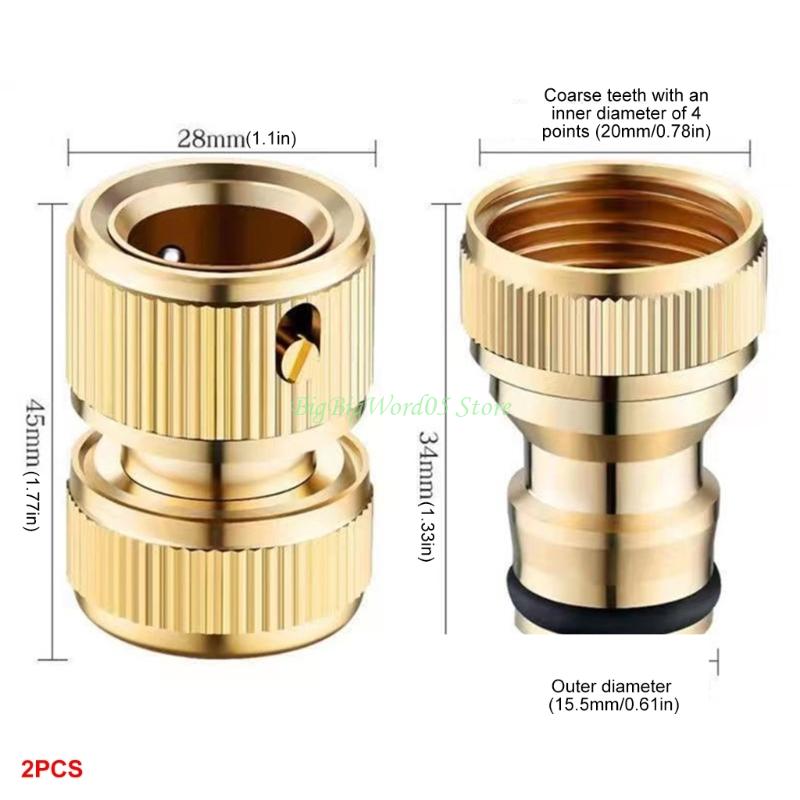 24TE Universal Inch Garden Hose Quick Connector for Tap Faucet Extension Pipe