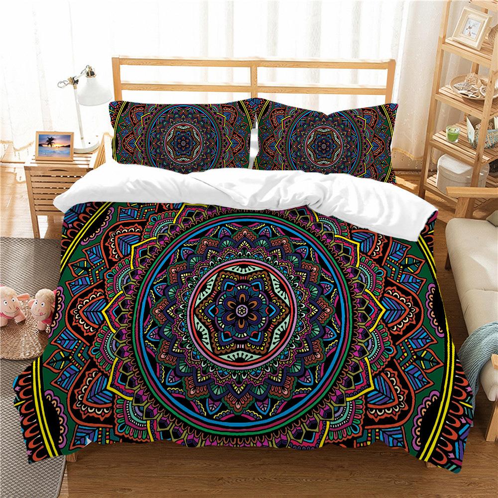 Bohemian Series Bedding Two Or Three Pieces Polyester 3D Digital Printing