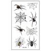 10Pcs Halloween Tattoo Stickers Realistic Waterproof Temporary Spider Stickers for Festive Decoration