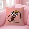 Cartoon CClarence fun  Pillow Cushion Cover Pillowcase Living Room Sofa Home Decor Customized