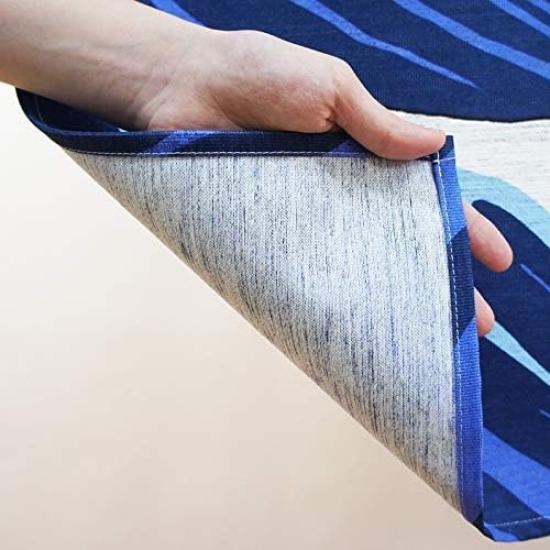 Traditional Hokusai 85cm Wide x 150cm White Wave Mohair with Original Tissue Set Japanese-style Ukiyo-e Tapestry, Design, Half-length Curtain, Long,