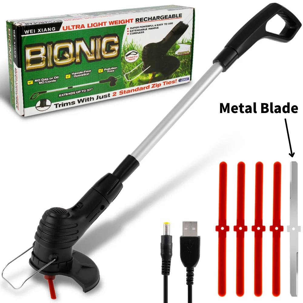 Portable Rechargeable Garden Mower Gardening Lawn Mower Lithium Mower Home Weed Whacker Garden Weed Whacker Weed Wheel