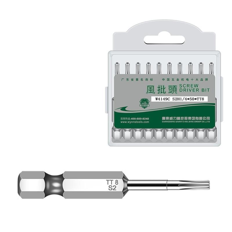 10Pieces Torx Head Screwdriver Bit Set Hex Shank Security Tamper Proof Screwdriver Drill Magnetic Screwdriver Bit Tool