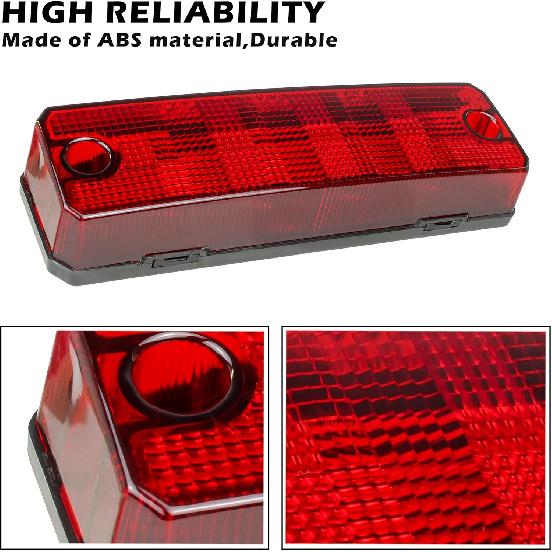 SAUTVS 1PC LED Taillight for Pioneer, Red Brake Stop Tail Light Rear Lamp for Honda Pioneer 520 700 1000 2014-2025 Accessories, (Fit Driver &