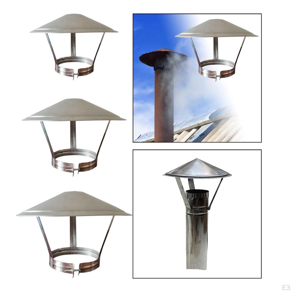 Chimney Exhaust Pipe Rain Hat Practical Flue Durable Replacement