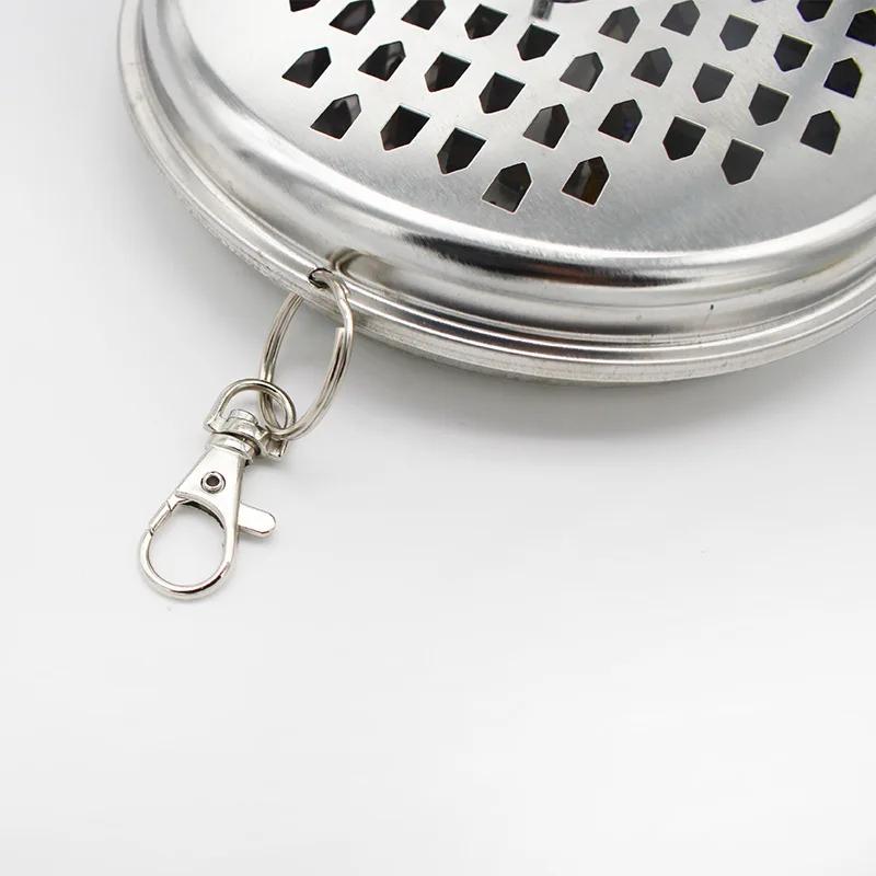 Mosquito Coils Holder Stainless Steel Mosquito Coil Box with Cover Round Mosquito Coil Tray Easy To Clean Anti-Mosquito Supplies