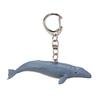 Mojo Animal Figure Gray 387606 Keychain, Whale,