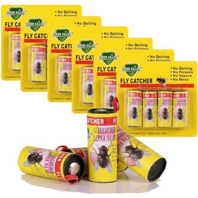 24 Rouleaux de Ruban Autocollant Anti Mouches Piège Attrape de Papier Collant Stickers Suspendus Sûr Non Toxique pour Tuer Mouc[179]