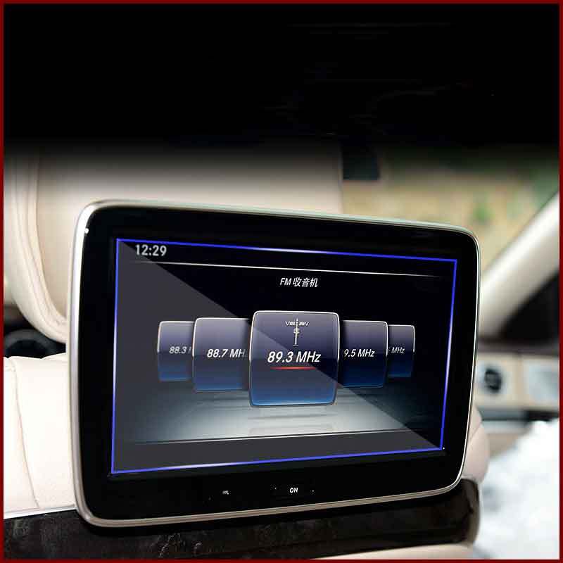 Tempered Glass Screen Protector For Mercedes Benz S Class W221 W222 2014-2024 Car Rear Seat anti-sctatch Accessories