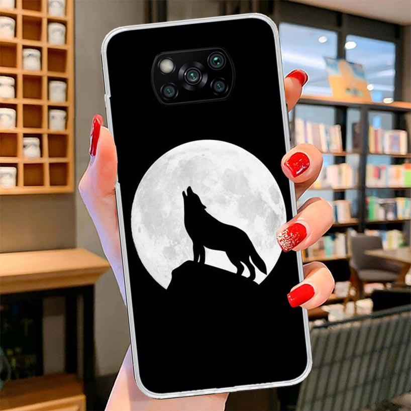 Angry Animal Wolf Fierce Cover Phone Case For Xiaomi Poco F7 Ultra X7 X6 X5 Pro M7 Redmi 15C 15 13C 13 12C 12 10C 10 9A 9C 9T 9