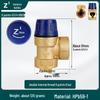 4-6 Minute Thickened Brass Angle Safety Relief Valve with Automatic Drain for Solar Water Heaters