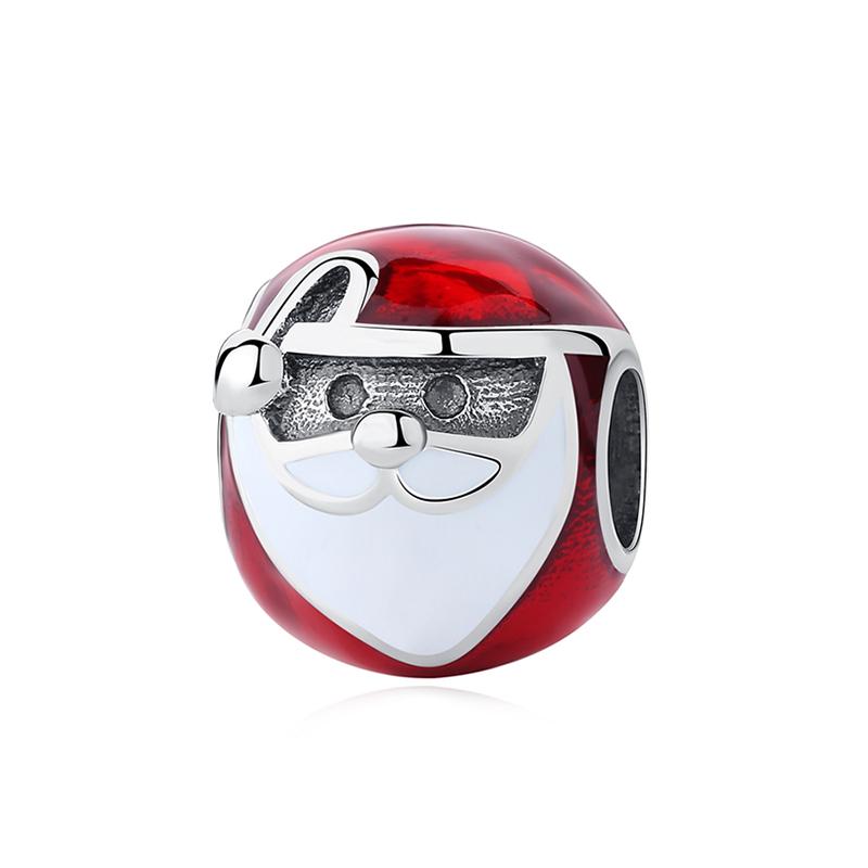 Original 925 Silver Charms Christmas Santa Reindeer Pendant Beads Fit Bracelets Necklaces Women DIY Jewelry Gift