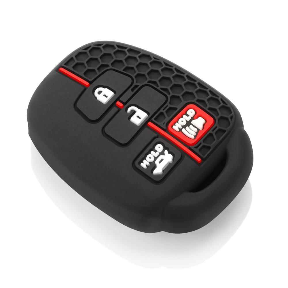4 Button Silicone Car Key Case Cover for Toyota Prius RAV4 Camry Corolla 2014 2015 2016 2017 Shell Fob Bag Protector Accessories