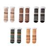 1 Pair Women Winter Socks Lamb Velvet Floor Socks Retro Ethnic Style Autumn Winter Calf Socks Daily Wear