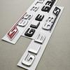 AAYY1 3D ABS Car Trunk Letters Emblem Badge GLE 63 GLE63S For W166 W167 Auto Rear Decal Sticker Gloss Black Chrome Accessories
