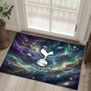 Tottenham Hotspur Design Crystal Velvet Carpet Cozy Non?Slip Printed Rug For Bedroom Living Room Entrance