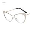 Fashion Retro Anti Blue Light Cat Eye Women Glasses Metal Frame Reading Computer Clear Lens Female Simple Eyeglasses gafas