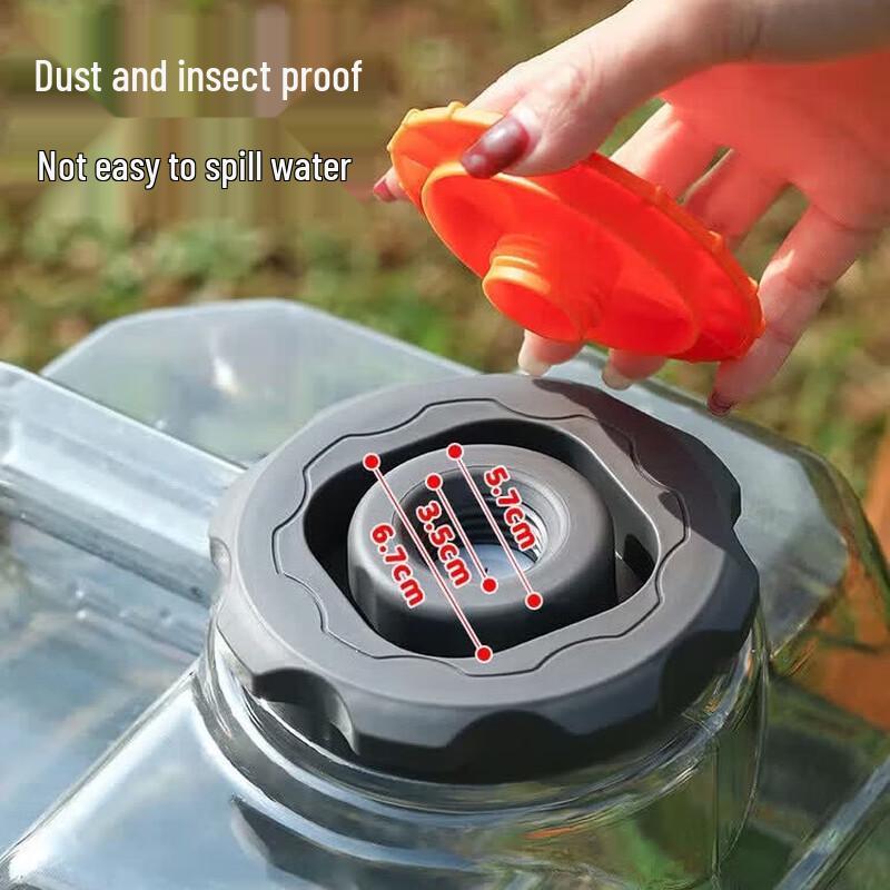 MAXCOOK 24L Square Outdoor Water Bucket with Faucet